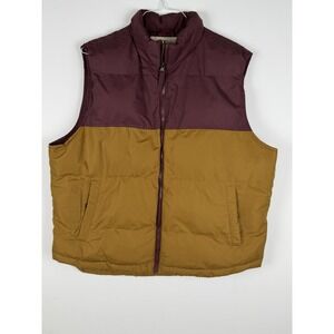 St. john's Bay Men's‎ Vest Full Zip-Up Zipper  & Snaps  pockets Size XL